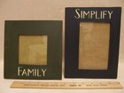 Set of 2 Wooden Photo Frames for 3 1/2" Pictures for Table Top Family Simplify