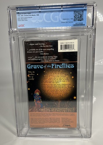 VHS — CGC 9.6/A+ GRAVE OF THE FIREFLIES (1998 CPM) - Rare Vintage Anime Film - Picture 5 of 9