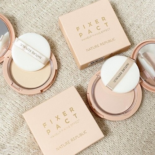 NATURE REPUBLIC Provence Fixer Pact 12g #Beige Pressed Powder Finish Powder NEW - Picture 7 of 13