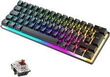 Wired Mechanical Gaming Keyboard Mini with RGB Backlit Type-C  for PC/PS4/Xbox