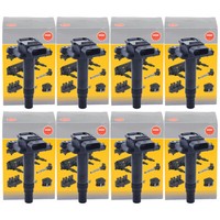 8X NGK 48082 U5022 ZüNdspule FüR Audi A6 4.2 S6 RS6 (C5) A8 3.7 4.2 S8 (4D D2)