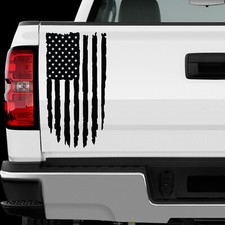 US American Flag Distressed sticker Allsize regular Chrome Mirror Vinyl Colors