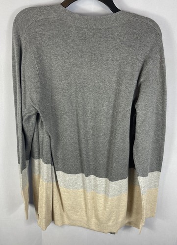Croft & Barrow Womens Colorblock Cardigan Sz Medium New With Tags - Picture 6 of 7