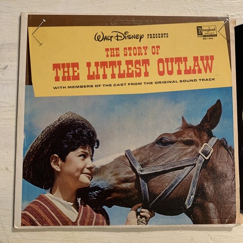 Walt Disney The Littlest Outlaw RARE OST Cast LP Disneyland DQ 1246 VG+!!!! - Picture 2 of 4