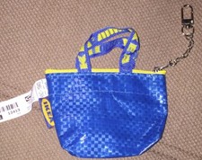 3 IKEA KNOLIG Frakta Small Blue Bag KeyChain/Coin Purse 4.5 AG Doll Sized