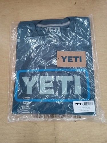 Yeti Men's Indigo Short Sleeve T-Shirt Size Medium - 第 1/3 張圖片