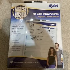 The Biggest Loser Daily Meal Planner Dry Erase Board 11" x 14" New Expo Magnetic