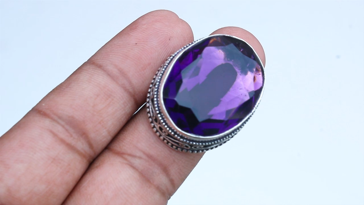 Anello in argento 925 con pietra - LALITESH