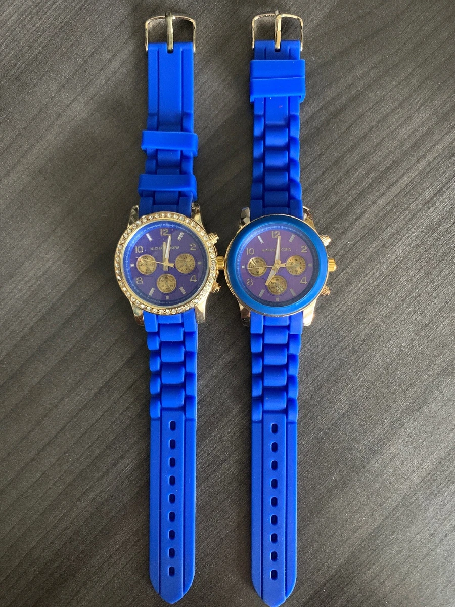 Womens Fashion Watch Blue Silicone Band. You Pick...With Or  display picture 1