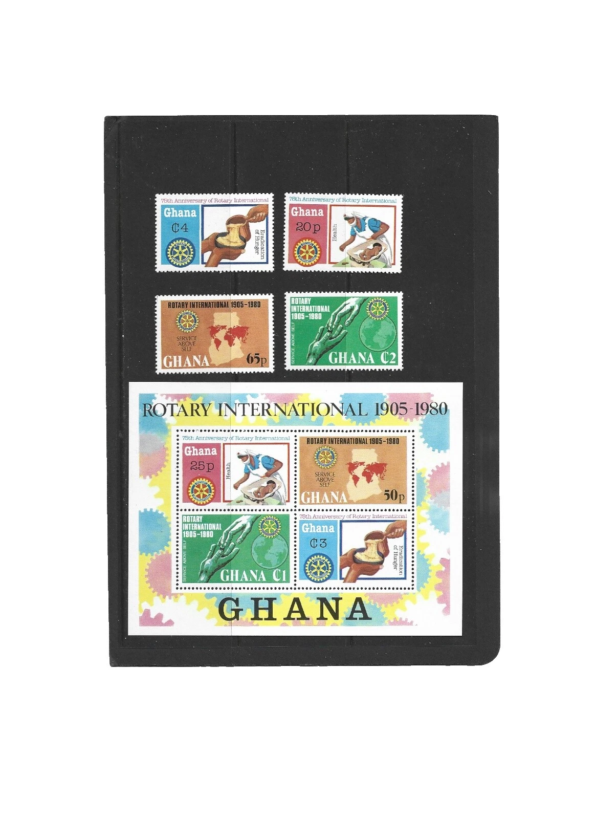 Mint Never Hinged/MNH Multi-Color Ghanaian Stamps