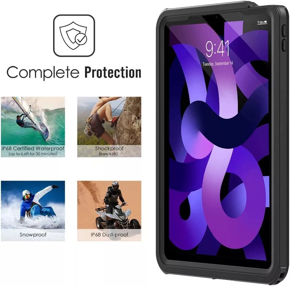 For iPad Air 5th/4 Generation 10.9" Case Waterproof Shockproof Heavy Duty Cover - Image 3 of 4