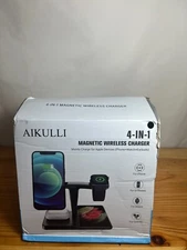 Magnetic Wireless Charging Station for Magsafe Charger Stand 4 in 1 Fast Wireles