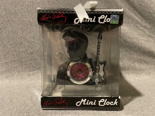 MZ Berger Elvis Pressley Mini Clock NIB - 第 1/6 張圖片