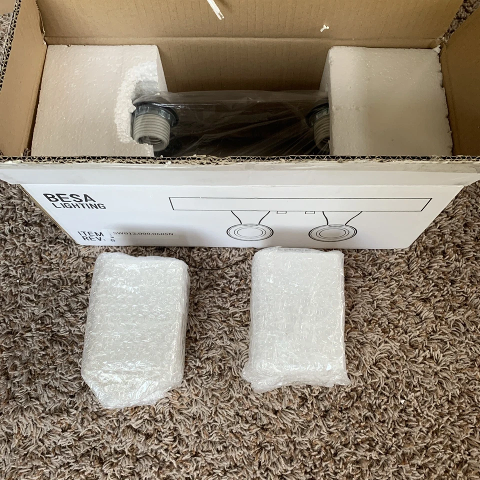 Tocador de baño Besa Lighting 2WZ-449807-SN luz níquel satinado caja abierta Foto 2 de 3