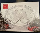 Mikasa Nativity Plaque SA 961/994 9.5" Etched Oval Plate with Stand Original Box — photo 1