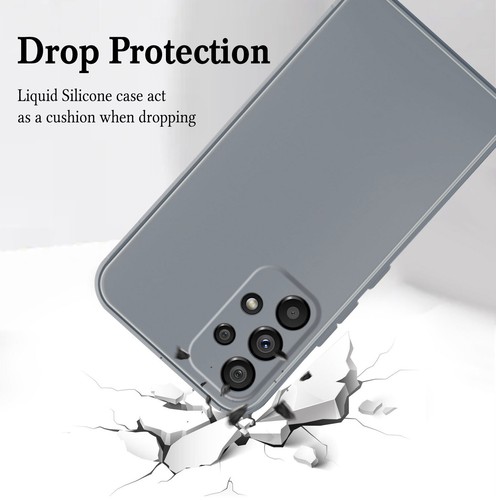 Custodia telefono silicone liquido per Samsung Galaxy S22 Note 20 A13 A53 A52S custodia gel - Foto 114 di 120