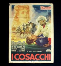 I COSACCHI manifesto poster Massimo Girotti Purdom John Drew Barrymore Moll C48
