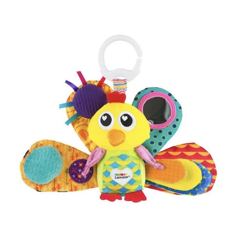 Lamaze Jacques The Peacock Clip On Pram/Pushchair Baby/Kids Fun Activity Toy