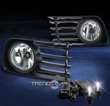 FOR 2004-2009 TOYOTA PRIUS BUMPER CHROME FOG LIGHTS LAMP W/8000K HID KIT+HARNESS