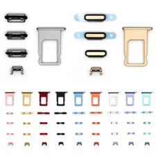 For iPhone XS Max XR X 8 7 6 Plus Volume Power Button Set SIM Card Holder Tray