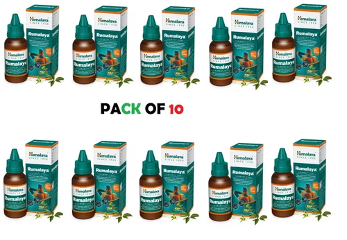 🌿 Himalaya Rumalaya Oil 60ml – Pack of 10 | Natural Ayurvedic Pain Relief Oil |