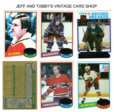 1980-81 TOPPS HOCKEY / SEE DROP DOWN MENU FOR CARD YOU WILL RECEIVE.