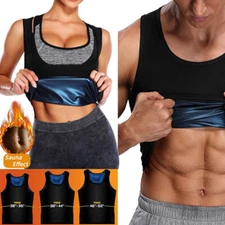 Sweat Shaper Sauna Vest Men Women Waist Trainer Corset Cincher Workout Tank Top