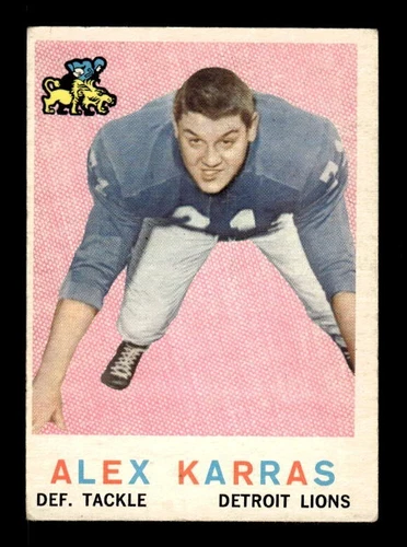 1959 Topps #103 Alex Karras RC - VG - EXACT SCAN - LOW GRADE SET FILLER