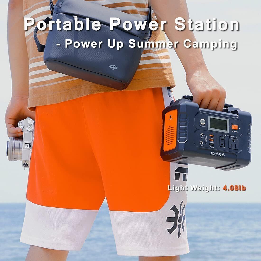 200W Portable Power Station Solar Generator Backup Battery Pack Power Supply New