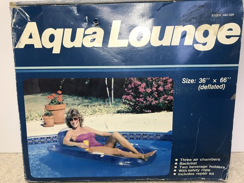 Vintage Aqua Lounge Poolfloß von Aidco #AC-329 - Bild 2 von 5
