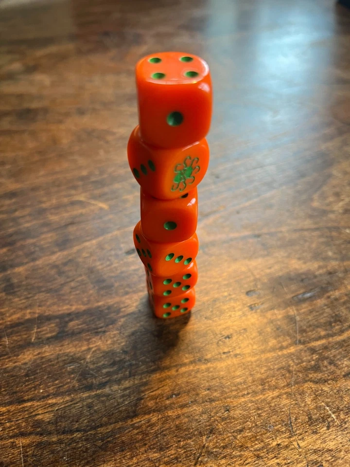 Dice Game set  6 x 16mm Six Sided Spot Dice D6 RPG for Ludo Monopoly Board Games - Image 3 of 4