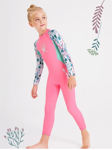 Children Diving Suit Swimwear Girls Long Sleeve Surfing Swimsuit New - Picture 5 of 14