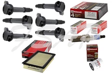 Tune Up Kit 2010-2012 Ford Fusion 3.5L V6 Ignition Coil DG520 Spark Plug SP411