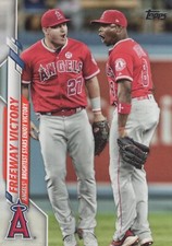 MIKE TROUT 2020 TOPPS UPDATE #U-261 LOS ANGELES ANGELS VETRAN COMBOS {BOX 22 A4}