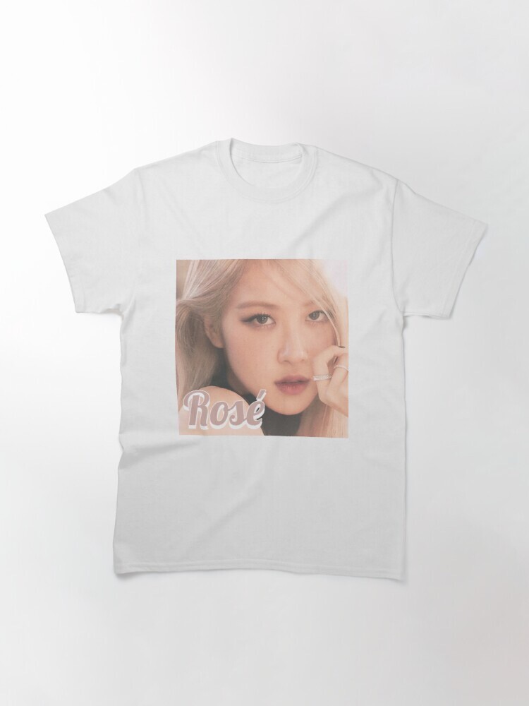 BLACKPINK Rose Portrait galvanised T Shirt
