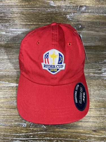 Ahead Ryder Cup France 2018 Le Golf National Red Classic Cut Hat Adjustable NWT