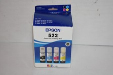 Genuine Epson 522 Ink Bottles 4 Pack for ET-2720 ET-2800 ET-2803 ET-4700 ET-4800