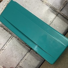 Vintage Alpha 15 Audio Cassette Tape Storage Box Case Holder Green Plastic