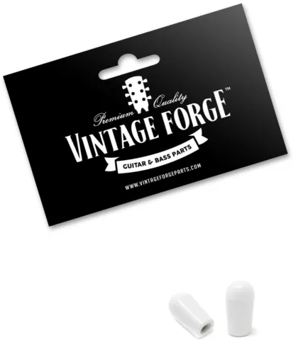 WHITE TOGGLE SWITCH TIPS FOR USA GIBSON LES PAUL GUITAR & OTHERS (2-PACK) *NEW*