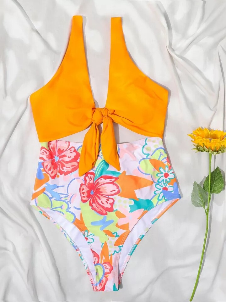 Monokini De Natation Géométrique - Neuve Avec étiquette - Taille L/XL - Marque LA Moda