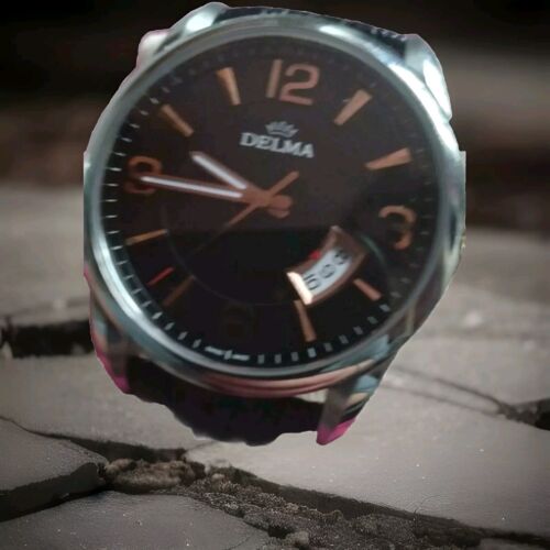 Delma 41601.598.6 Quartz Watch - Men's 42mm Swiss Made Water Resistant Timepiece