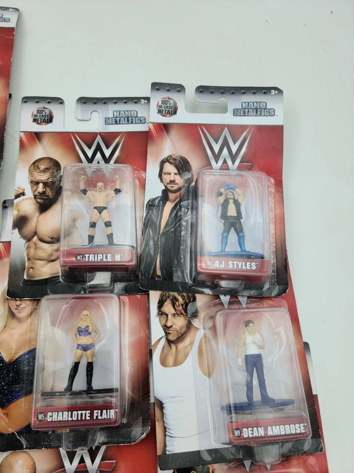 WWE Nano Metalfigs Wrestling 1.5” Action Figures Lot Of 14 Jada Toys 84416 New - Image 4 of 4