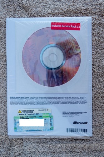 Microsoft Windows XP Professional Version 2002 SP-1a OEM for 1-2 PC - Picture 2 of 2