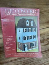 Vintage The Concord Doll House Construction Plans #102 Jacqueline Kerr Deiber