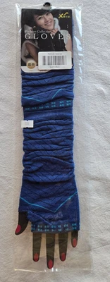 Paire de mitaine bleue et turquoise taille unique Fashion Collection GL970 (li) - Photo 1/3