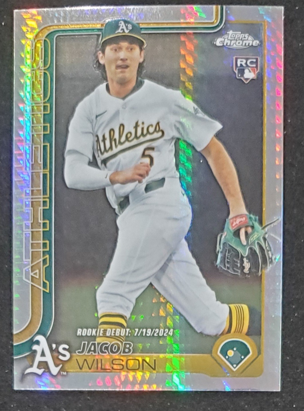 Jacob Wilson 2025 Topps Chrome Update #USC150 Rookie Debut Prism Refractor (RC)
