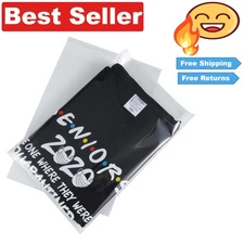 Durable 50-pack 10x13 Resealable Plastic Bags for Clothing & Gifts - Clear