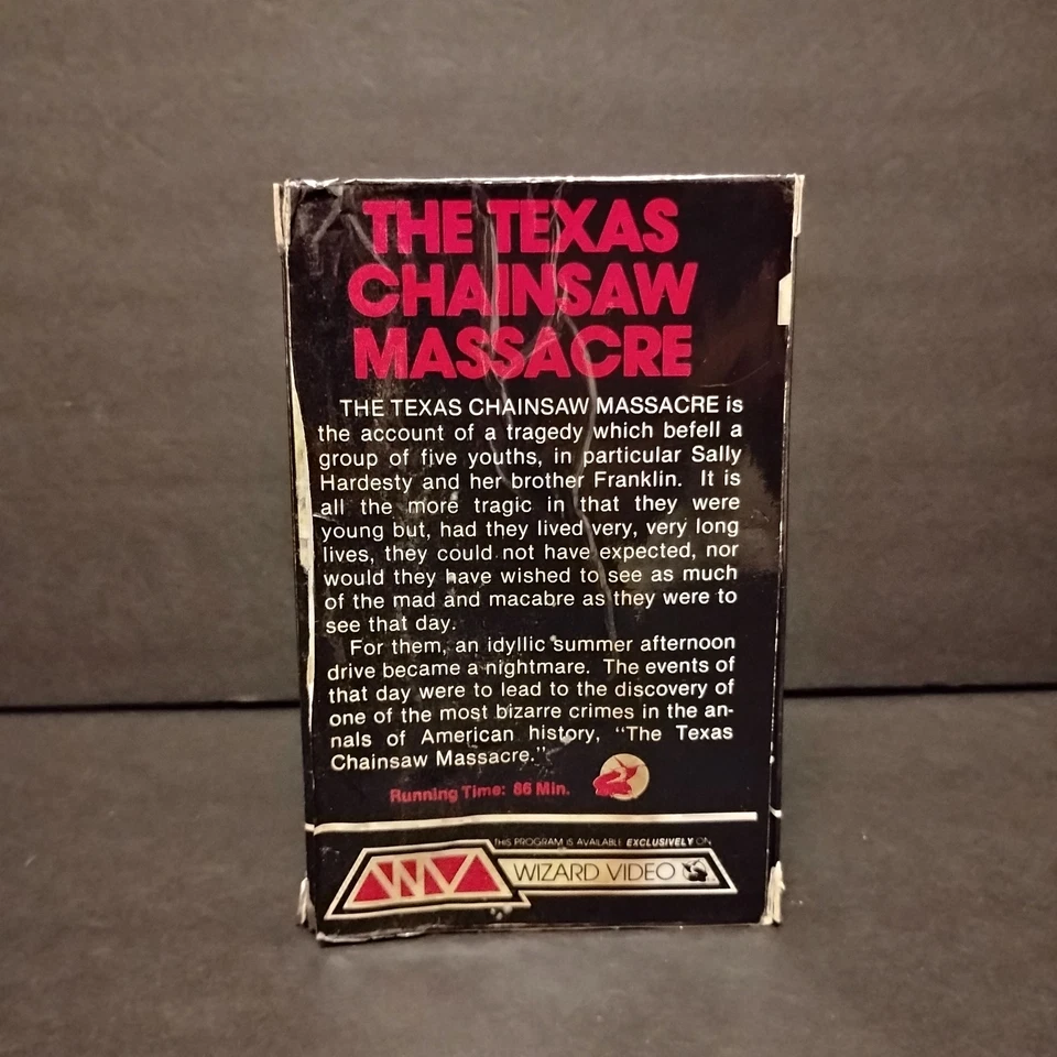 Texas Chainsaw Massacre Wizard Video Betamax 1982 Beta Tape AS IS (Box Damage) - Image 2 of 4