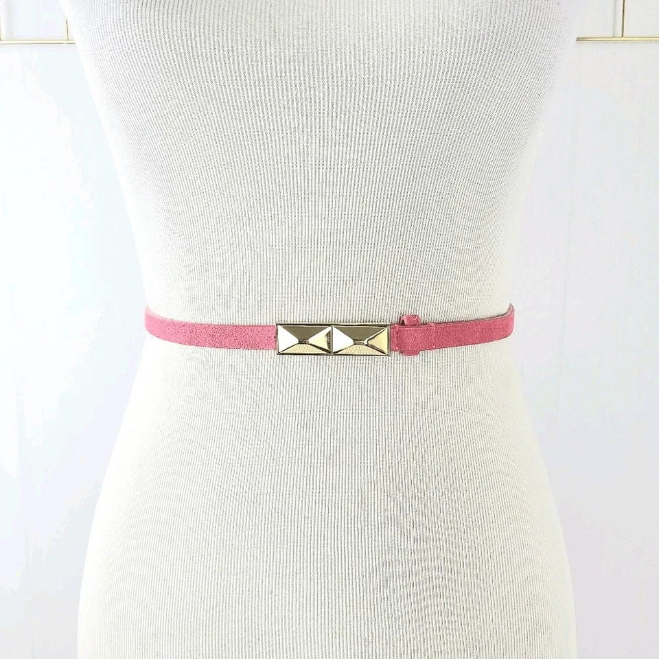 Cinturón Talbots Mujer XS Rosa Gamuza Genuina Ajustado-Leer Foto 2 de 4