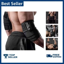Elbow Wraps for Weightlifting (1 Pair) 47" Elastic Support Straps Gym Workout